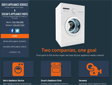 Tablet Screenshot of bensandoscarsappliance.com